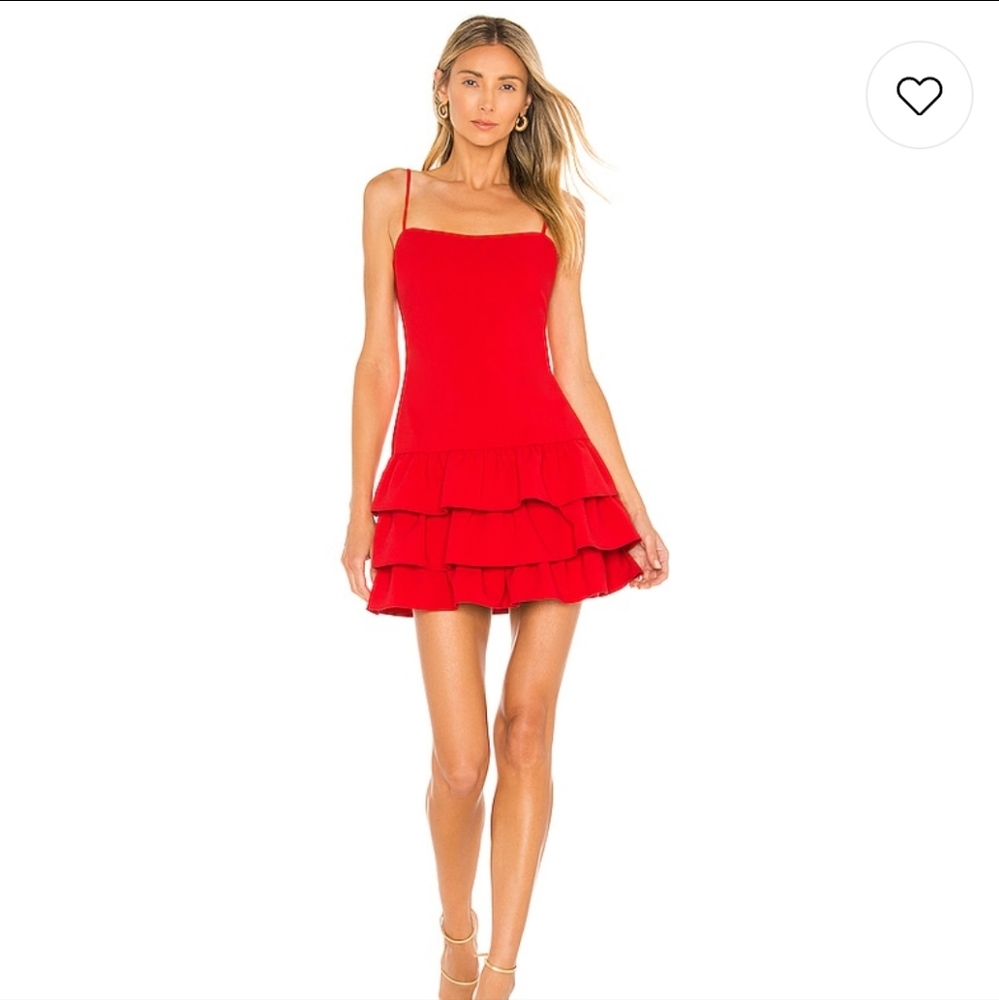 Likely Amica Mini Dress in Scarlet Red Size 8 NWT